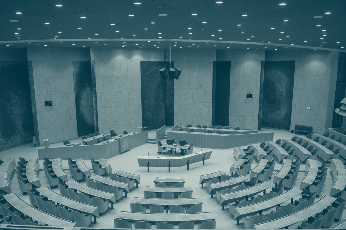 Circular seating of a parliamentary chamber